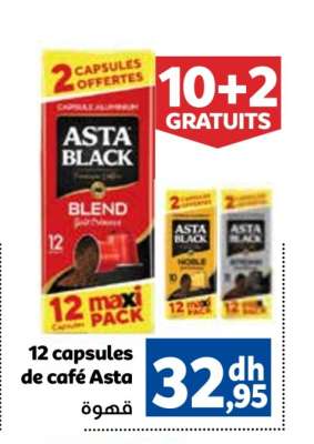 12 capsules de café Asta