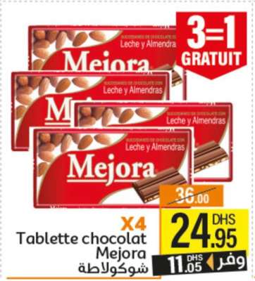 Tablette chocolat Mejora