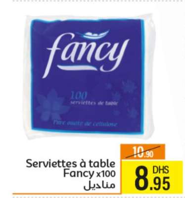 Serviettes à table Fancy x100