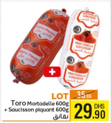 Toro Mortadelle 600g + Saucisson piquant 600g