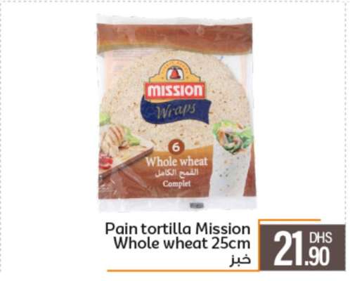 Pain tortilla Mission Whole wheat 25cm