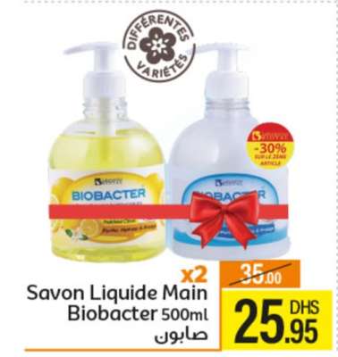 Savon Liquide Main Biobacter 500ml