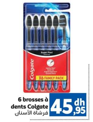 6 brosses à dents Colgate