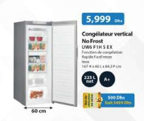 Congélateur vertical No Frost UW6 F1H S EX