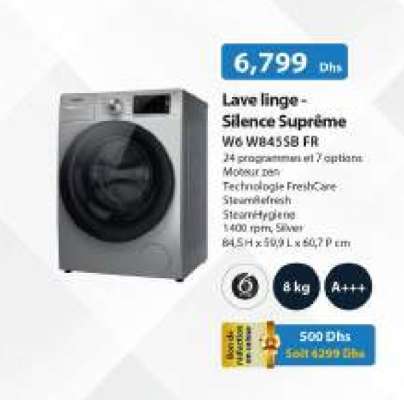Lave linge - Silence Suprême W6 WB45SB FR