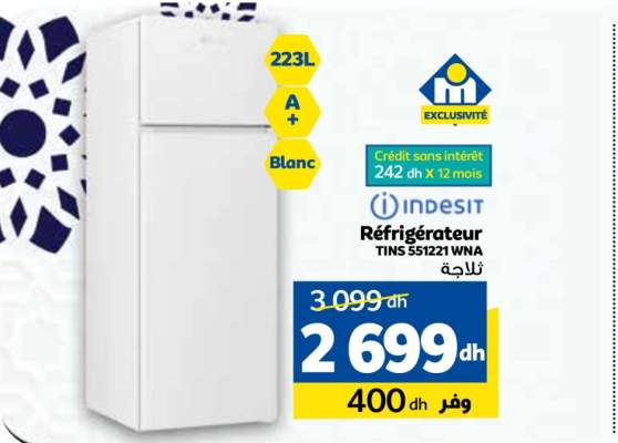 Réfrigérateur INDESIT TINS 551221 WNA