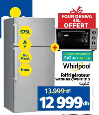 Whirlpool Réfrigérateur W8TIH182X/W84TI 31 X