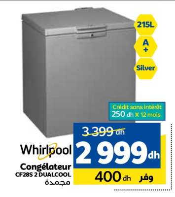 Whirlpool Congélateur CF28S 2 DUALCOOL