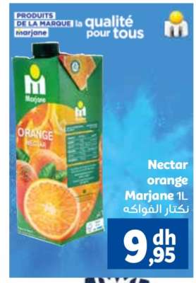 Nectar orange Marjane 1L
