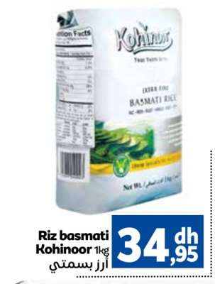 Riz basmati Kohinoor 1kg
