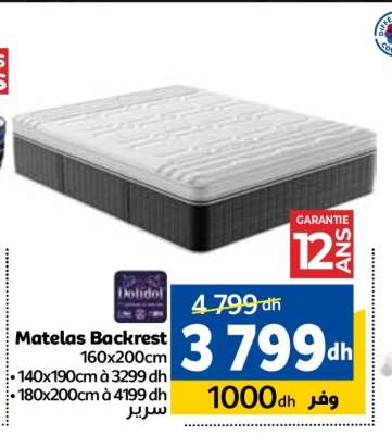 Matelas Backrest