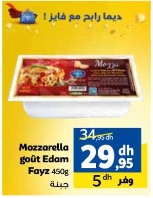 Mozzarella goût Edam Fayz 450g