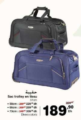 Sac trolley en tissu