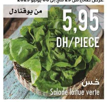 Salade laitue verte