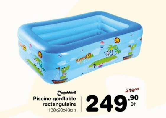 Piscine gonflable rectangulaire