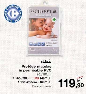Protège matelas imperméable PVC