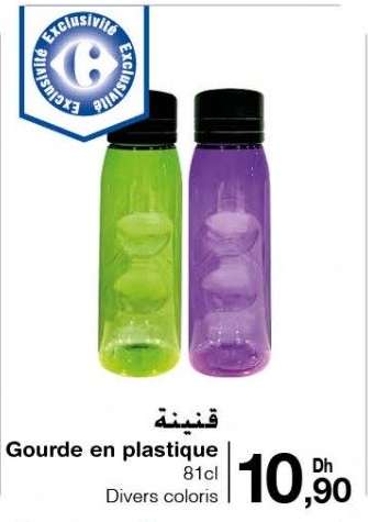 Gourde en plastique