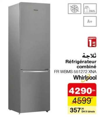 Réfrigérateur combiné FR WBMS 551272 XNA