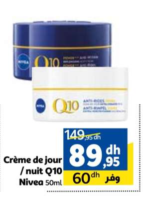 Crème de jour / nuit Q10 Nivea 50ml