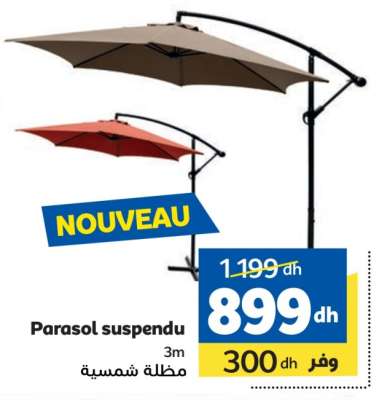 Parasol suspendu