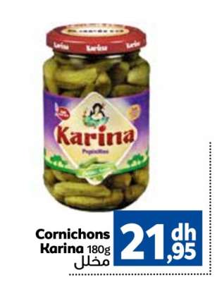 Cornichons Karina 180g