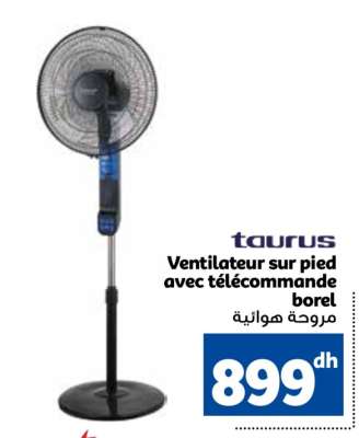 Ventilateur sur pied avec télécommande borel