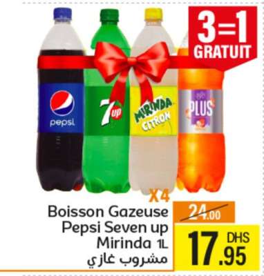 Boisson Gazeuse Pepsi Seven up Mirinda 1L