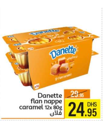 Danette flan nappe caramel